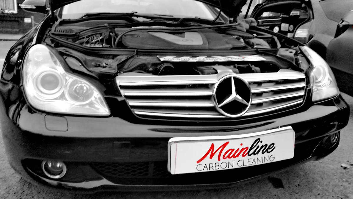 mainlinecarbon's tweet photo. This Mercedes CLS320 V6 has just had its engine carbon cleaned, Prices start £60. Book your appointment today! #CLS #mercedes #carbonclean https://t.co/vJSTSlyeDJ