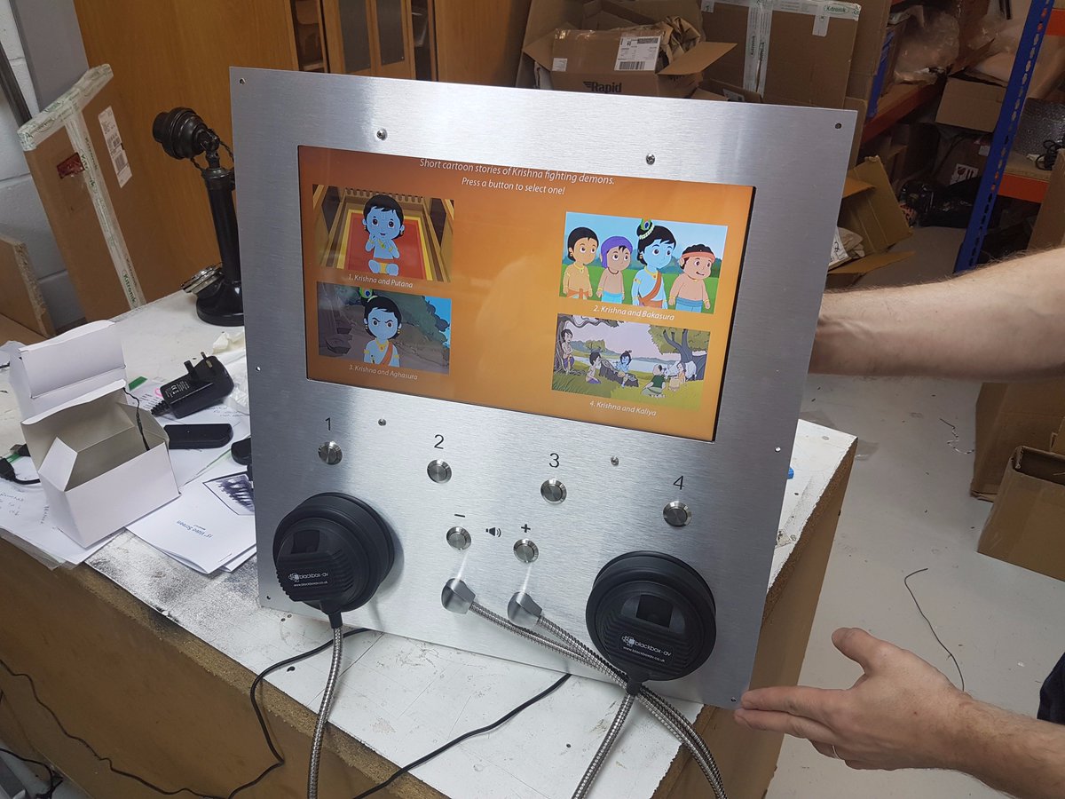blackboxav's tweet photo. We've got these two video units going #outinthepost for @chepstowmuseum ! Complete with our single cup headphones. :)
#avtweeps https://t.co/M3Lcb439pd