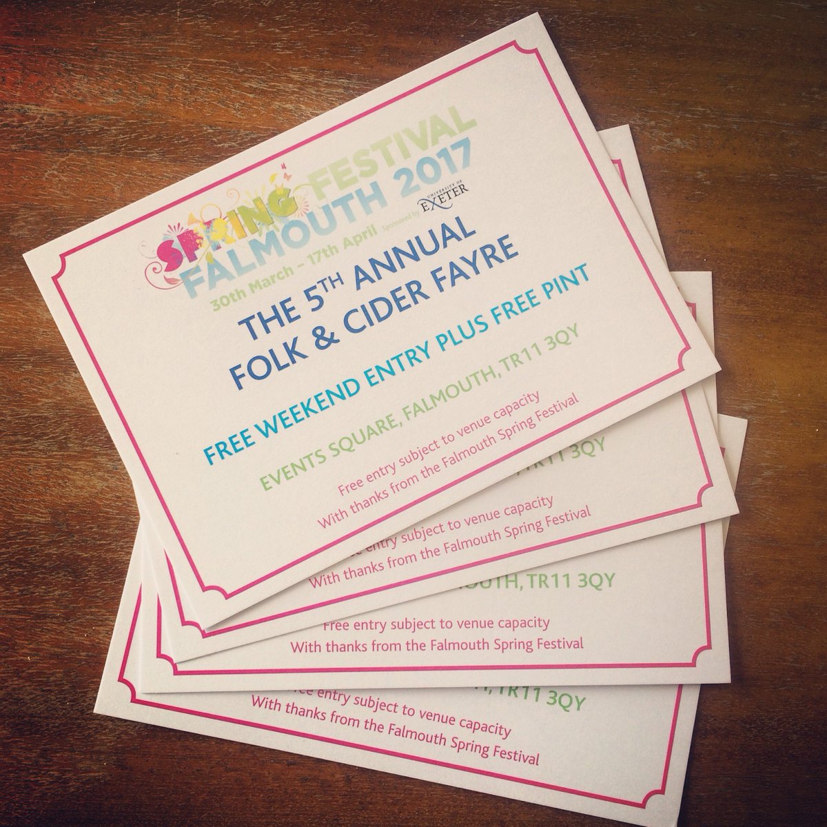 LIKE and RETWEET to WIN 4 weekend passes plus pint at the Folk &amp; Cider Fayre this weekend! falmouth.co.uk/falmouth-event… #LoveFalmouth #Cornwall