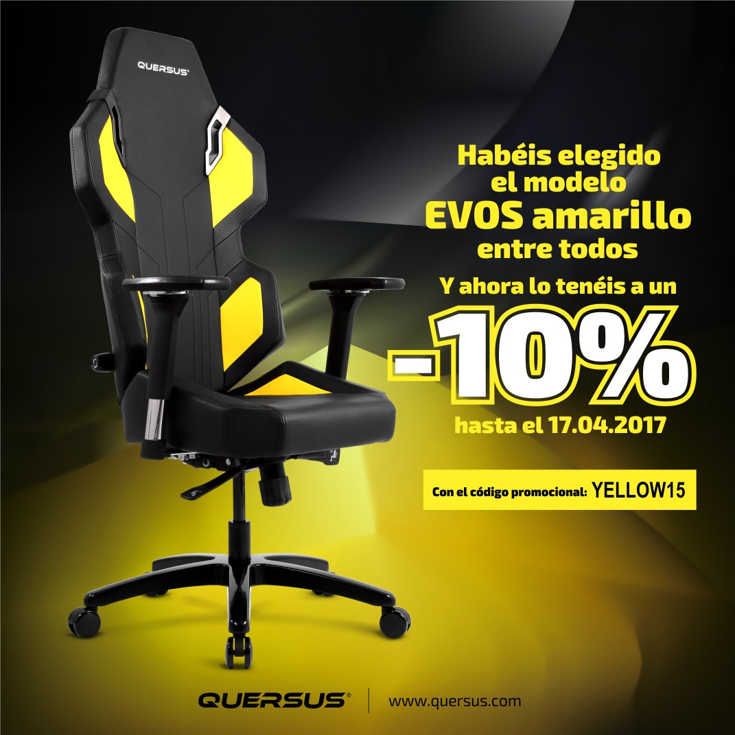 La sorpresita semanal.

La silla de @Team_Vitality con un 10% de descuento con el código YELLOW15

Válido hasta el 17/04/2017 🐝🔥💺