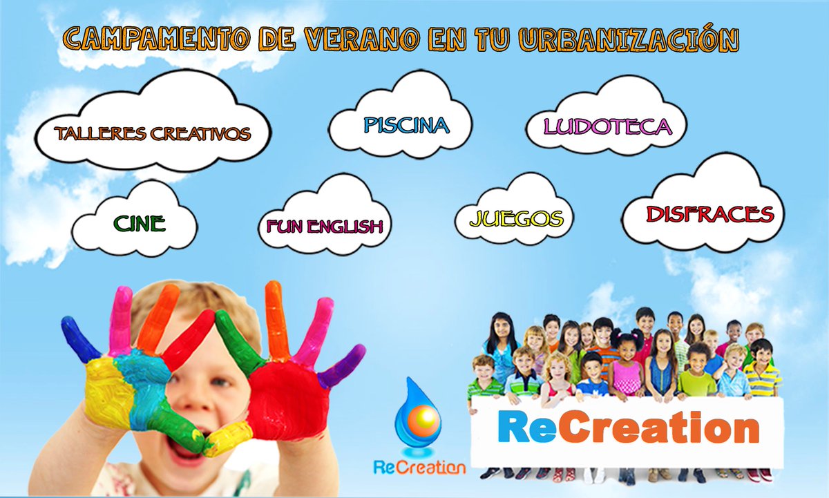 ReCreationMad's tweet photo. #Campamento de #verano en tu #comunidad.
#Diversión asegurada!!
Resérvalo para este verano.
Info: 625-511-663/ actividades@recreation.es https://t.co/svNkLxn4xC
