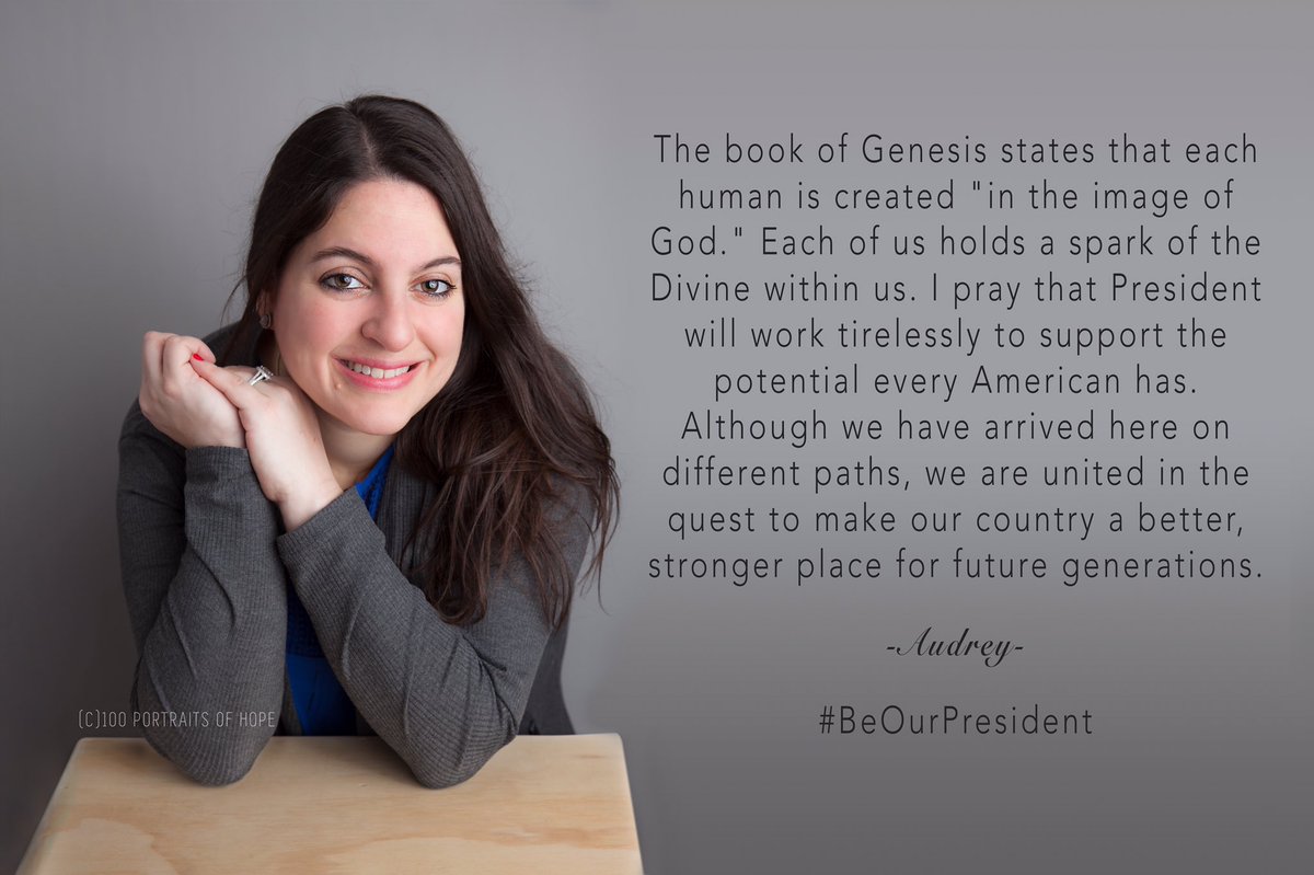 100Hopefuls's tweet photo. @POTUS each of us holds a spark of divine within us, please support potential every Americans has #BeOurPresident https://t.co/FWx3TwvciH