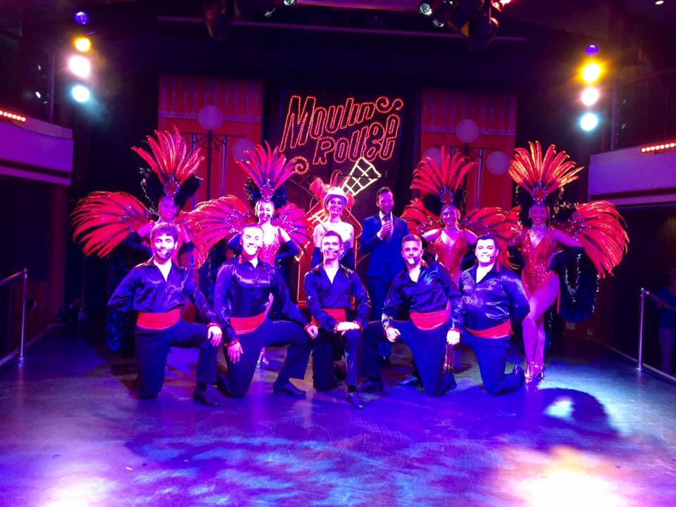 PEELTalent's tweet photo. Our Thomson Spirit show team pose for a photo after a showstopping performance of Moulin! https://t.co/NW5s68z5zS