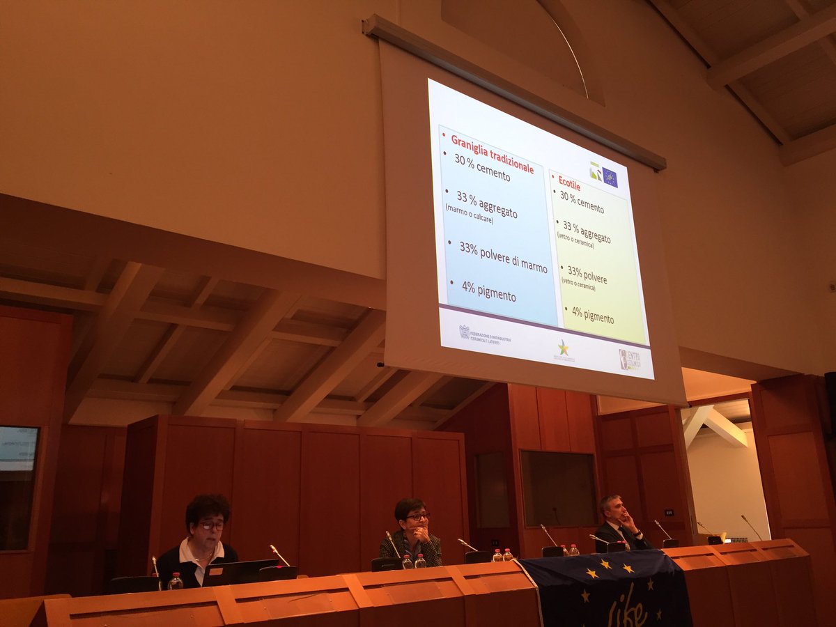 LIFEprogrammeIT's tweet photo. #LIFE #ECOTILE produrre prodotti in cemento prestampati utilizzando materiali riciclati come vetri provenienti da rifiuti e CDW da terremoto https://t.co/fW7zudBPNm