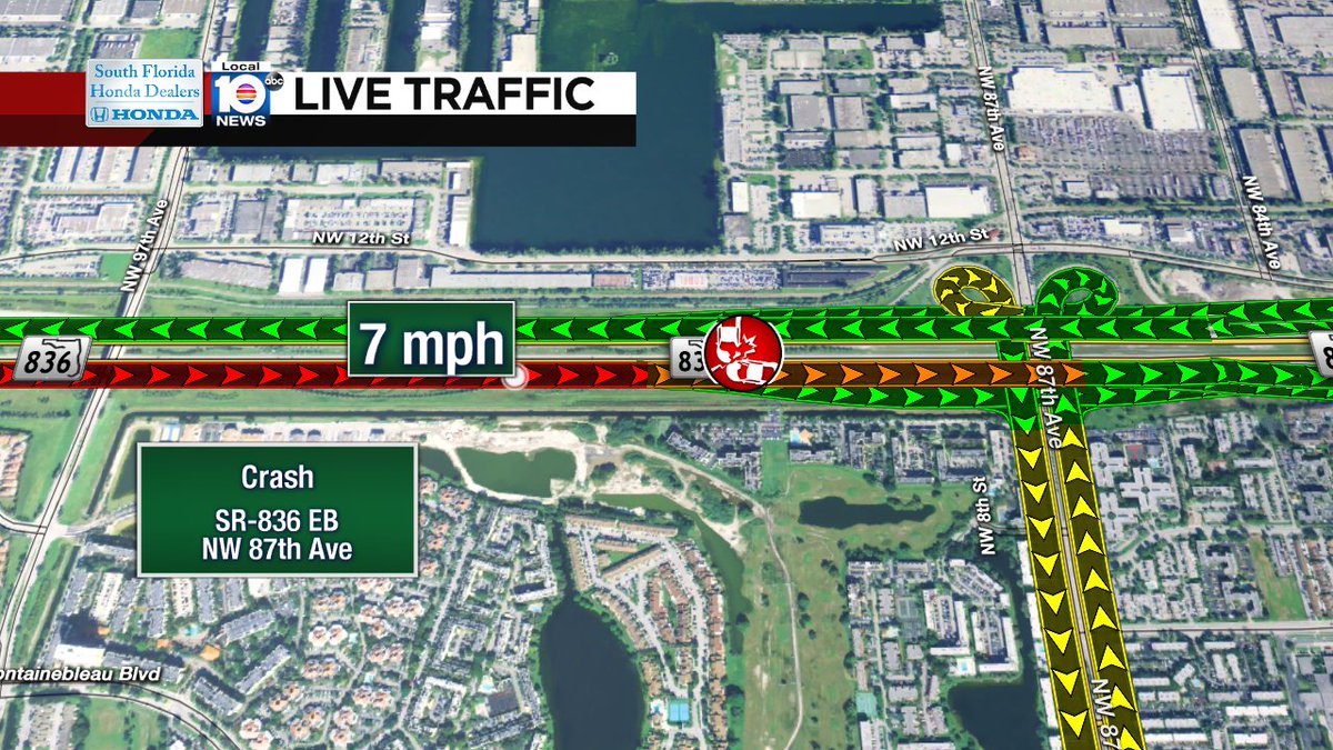 Crash on SR-836 EB a NW 87th Ave #traffic https://t.co/eoxSjIF31p
