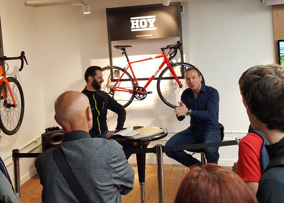 EvansCycles's tweet photo. And here he is ☺️..live from our #Birmingham store reopening https://t.co/elomT8bimQ