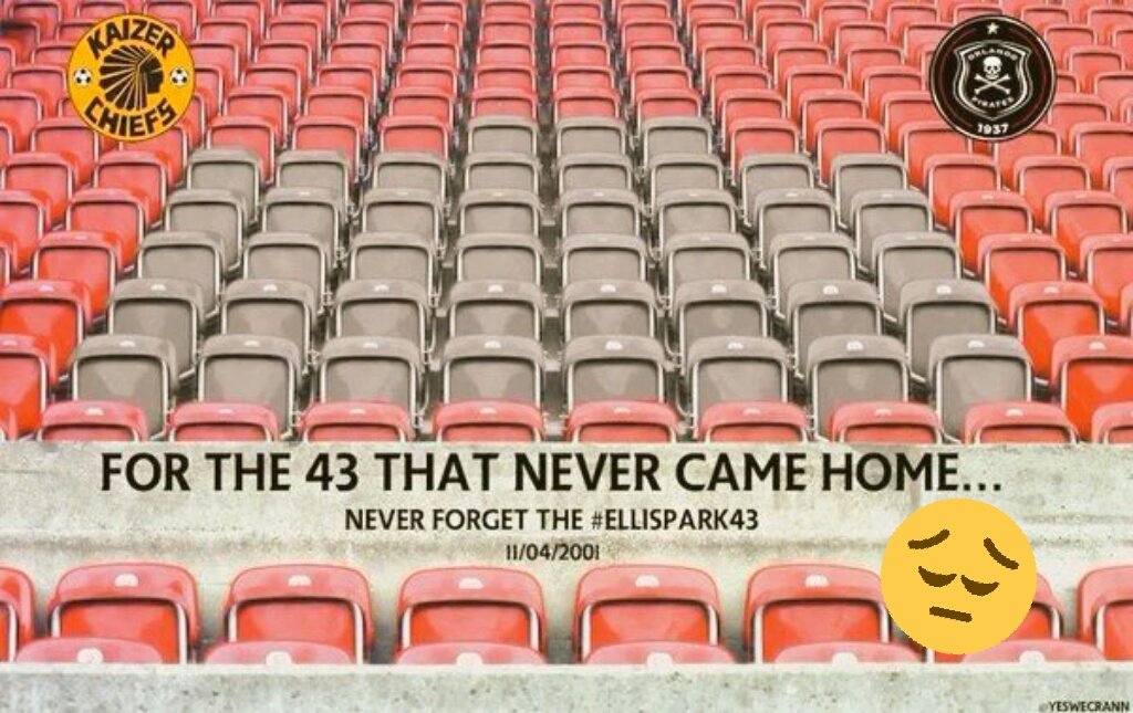 VumaFM's tweet photo. #TheGameonLunch & producer @Mizz_Jonass would like to remember the #EllisPark43 @KaizerChiefs @Orlando_Pirates RIP https://t.co/qYt1DatceF