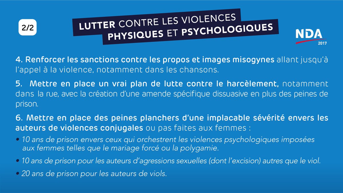 DLF_Officiel's tweet photo. Lutter contre les violences physiques&psychologiques faites aux femmes : le plan de lutte @dupontaignan ➡https://t.co/61jd9YIov3 #ProjetNDA https://t.co/tCeVRQo5C9