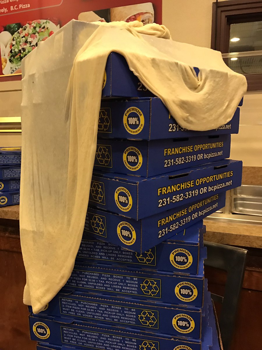 Doughn't feel like going to the office yet? Hang with @mifox32news and Boyne City's World Pizza Champion at #BCPizza! 🍕😍