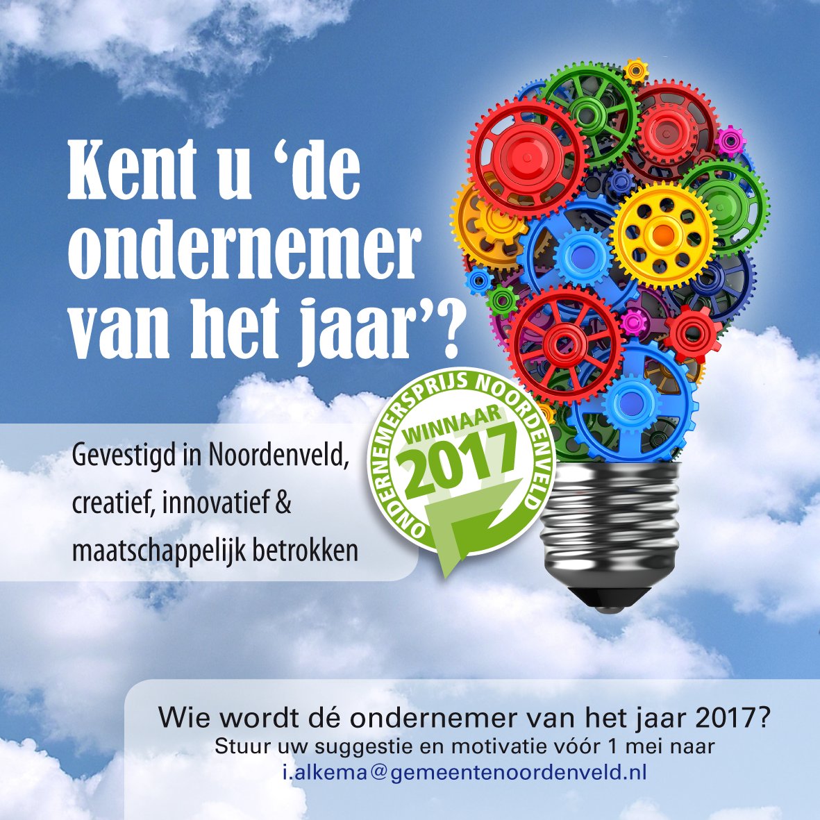 Wie wordt ondernemer van het jaar 2017? ift.tt/2p0yRBF  #Noordenveld
