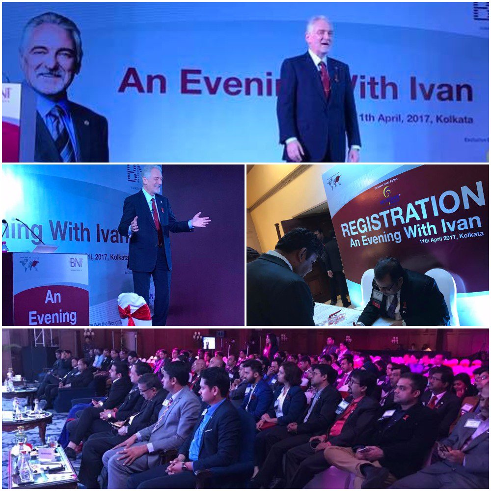 IvanMisner's tweet image. BNI Kolkata welcomes Dr.Ivan Misner for an An Evening with Ivan - and interactive &apos;Ask the Founder&apos; session  #IvanMisnerIndia2017