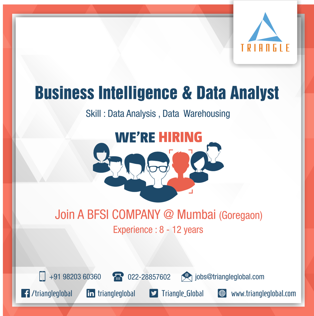 Triangle_Global's tweet photo. #Business #Intelligence &amp; #Data #Analyst https://t.co/UvXIDMo5SA … …  #ITjobsbyTriangle https://t.co/8fxHQZjra0