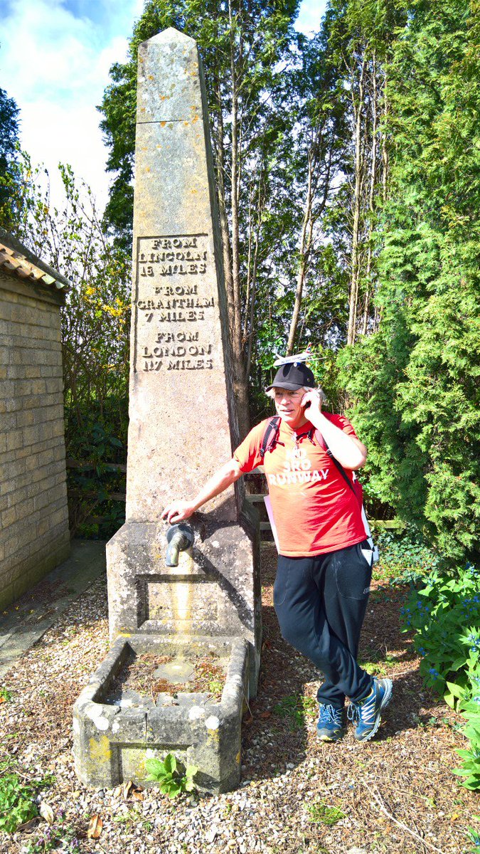 Polar34bear's tweet photo. #stopheathrowexp #walktoscotland #No3rdRunway I wonder how many miles Neil has walked from London? (Having a lunch time radio interview) https://t.co/UCbUrNeJnz