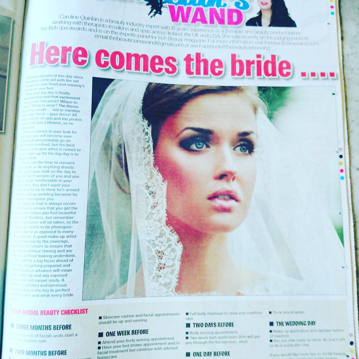 pixelsbeauty's tweet photo. My latest beauty page in the Carlow Nationalist Newspaper 📰 today 💋 #beauty #wedding #brides #skincare #bridesmaid https://t.co/0Icj7mYrtP