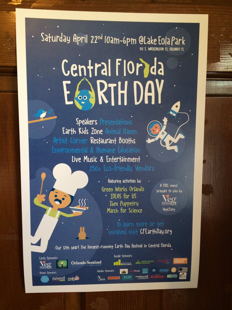 IDEAStweetsUs's tweet photo. Join us on #EarthDay for a fun and educational day at Lake Eola Park. https://t.co/eBzHMWe6ax