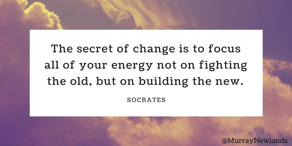 MurrayNewlands's tweet image. The secret of change is to focus all your energy not on fighting the old but on building the new.  -- Socrates 

#TuesdayMotivation