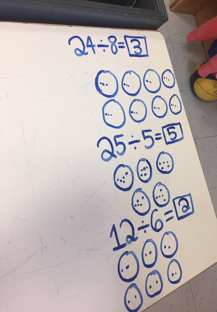 MissStickley's tweet image. We&apos;re learning about division! #sccdsb #Grade3Math