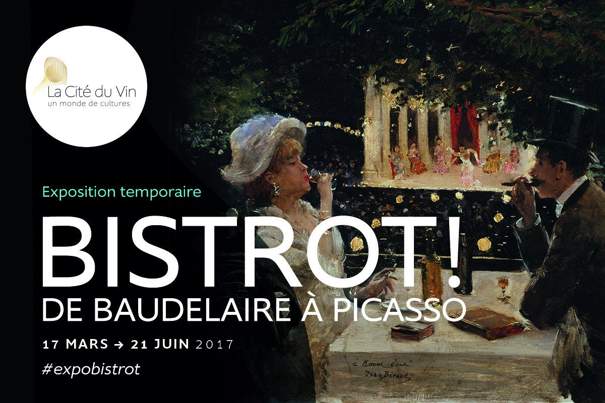 Bordeaux's tweet image. 2x1 places offertes pour l'expo Bistrot ! à la Cité du vin.
👉 RT pour participer et rendez-vous jeudi pour les résultats #expobistrot