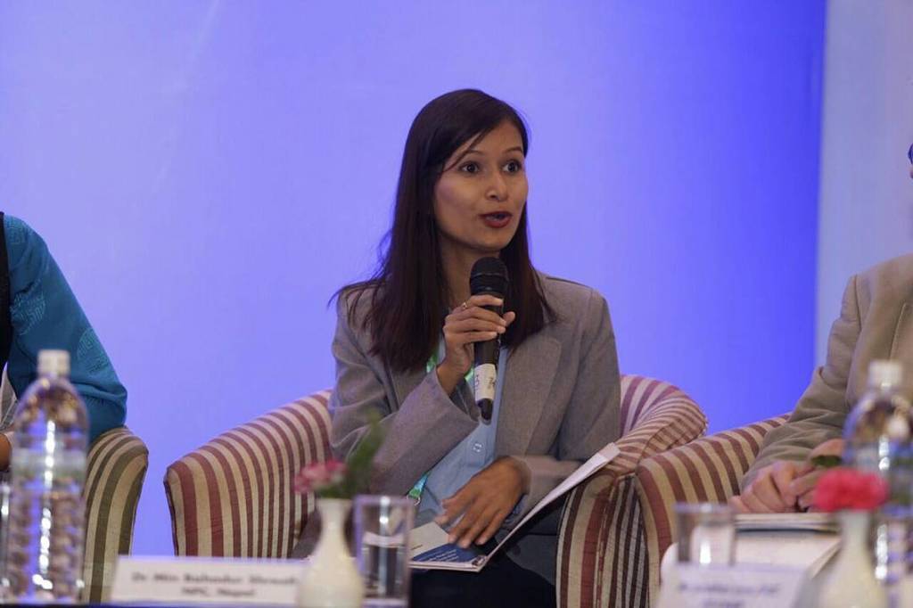 icimod's tweet photo. @Bindu_Bhandari @climates calls 4 collective action for easier, affordable access to resources towards #ClimateSma… https://t.co/tW7MIOKdaZ https://t.co/xrSe64QiQD