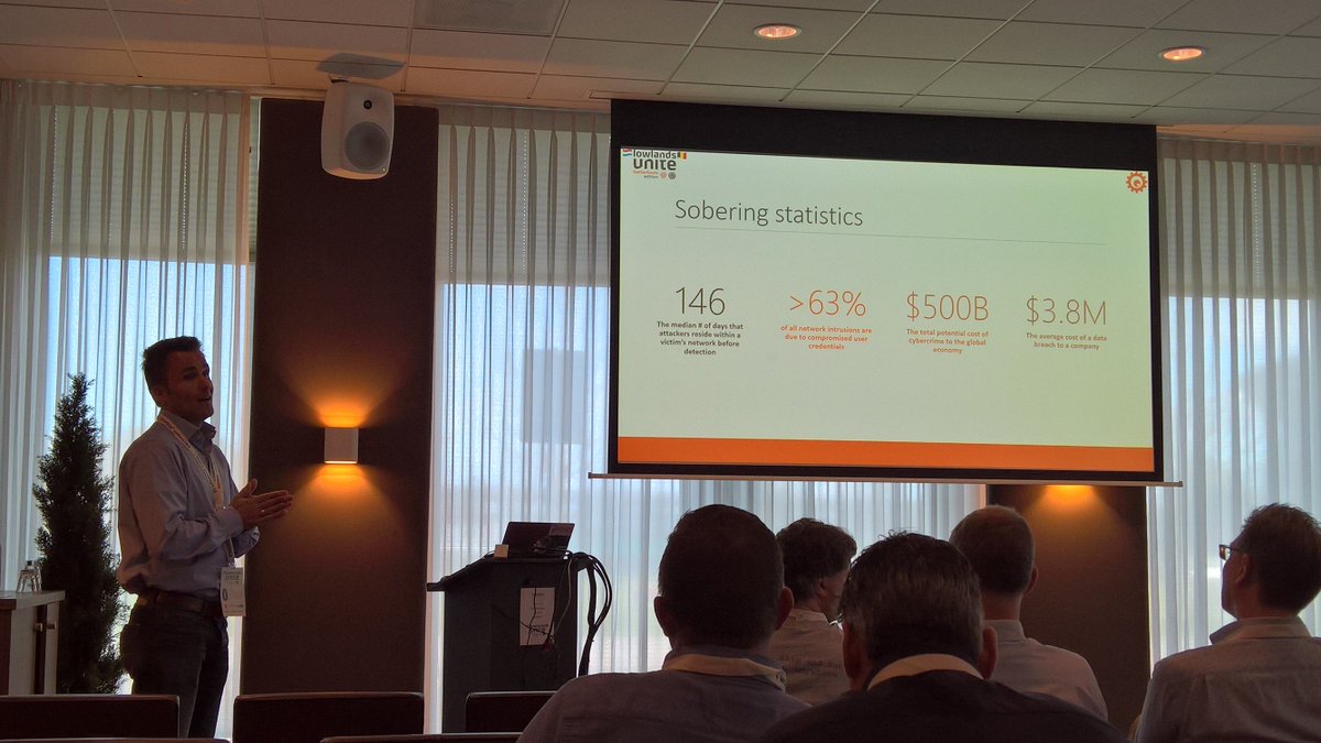 ronnydejong's tweet photo. Tim is taking the stage with Advanced Threat Analytics #ATA I guess we're safe!😉 #LLUnite #wmug_nl #scugbe #emeamvp #assumeyourebreached https://t.co/LUNodzPMEH