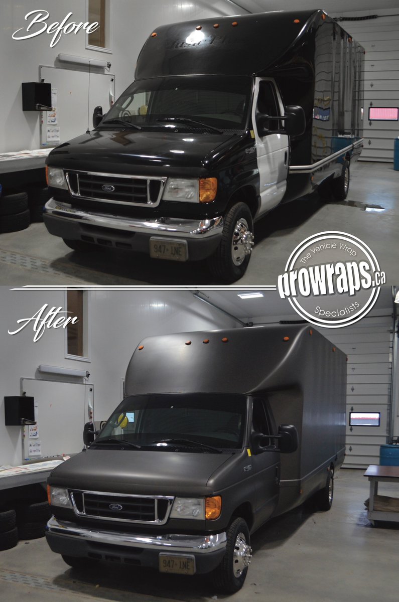 ProWraps_ca's tweet photo. A before and after for the Ford F-450 #ColourChange, Looks brand new now! #1080Wraps #WrapGodBrandon #WrapYourRide https://t.co/gTDJEy0bjl