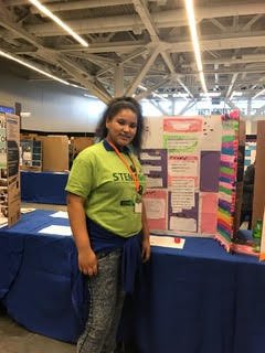 Congratulations to Shy'Diamond Brown for earning honorable mention at #ConSEF last weekend in Cleveland!