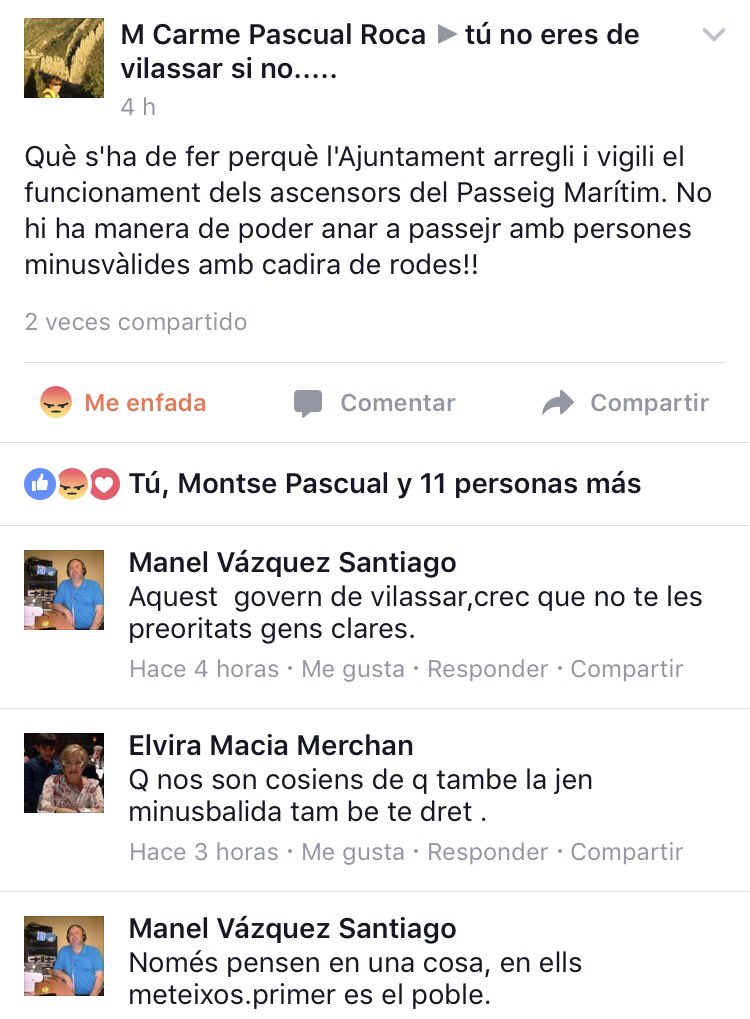 nia_driver's tweet photo. @ClotDel @ercvdmdiusi @CiUVdM @pscvilassarmar @juand_d_  cada 2x3 la mateixa queixa... quina pena! https://t.co/YXqNkwxOat