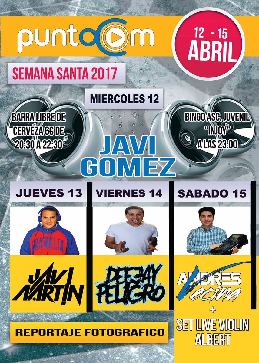 Este miércoles estaremos en <a href="/DiscoPuntoCom/">Disco PuntoCom</a> haciendo un bingo !!! Estáis todos invitados !!! Os esperamos!! 🎉🎉