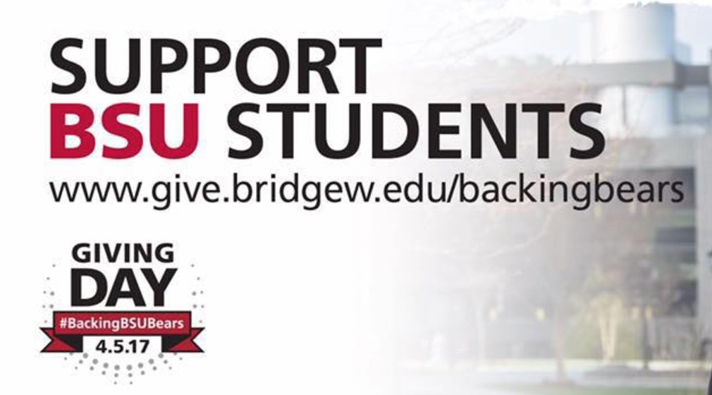 BridgeStateU's tweet photo. When President Clark uses the word "crushed," well, you know we crushed it. #GivingDay proves we're #BackingBSUBears https://t.co/fIcIuADBfk https://t.co/fEJshAnpLR