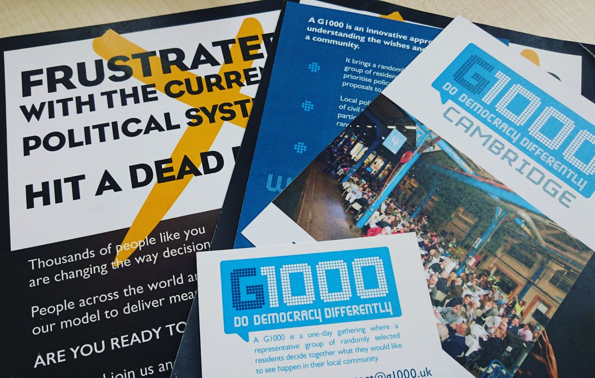 Great meeting with @PhioreMila talking about bringing <a href="/SortitionNow/">Sortition Foundation</a> #G1000 conference to the UK (directly to Cambridge). #sortition