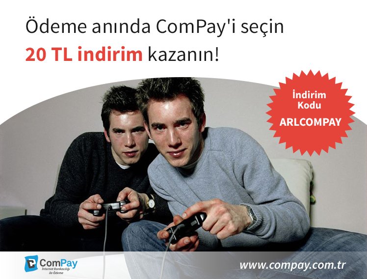 ComPayodeme's tweet photo. Nisan ayı boyunca @aralgame'de ComPay ile alışverişlerde indirim sizi bekliyor. İndirim kodunuz ARLCOMPAY #indirim #kampanya #kupon #compay https://t.co/Dd3pipBrrS