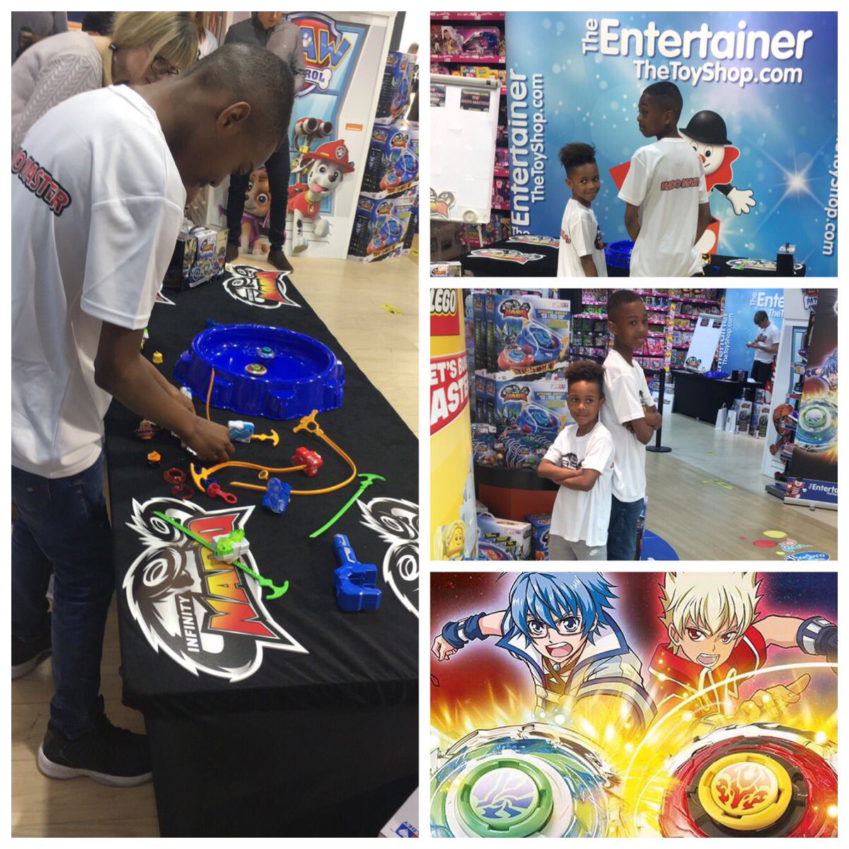 AlphaAnimation_'s tweet image. Great day yesterday at the @EntertainerToys Bullring store, we hope everyone had a great day! @TekkerzKid @its_romello 👍🏻 #InfinityNadoEvent