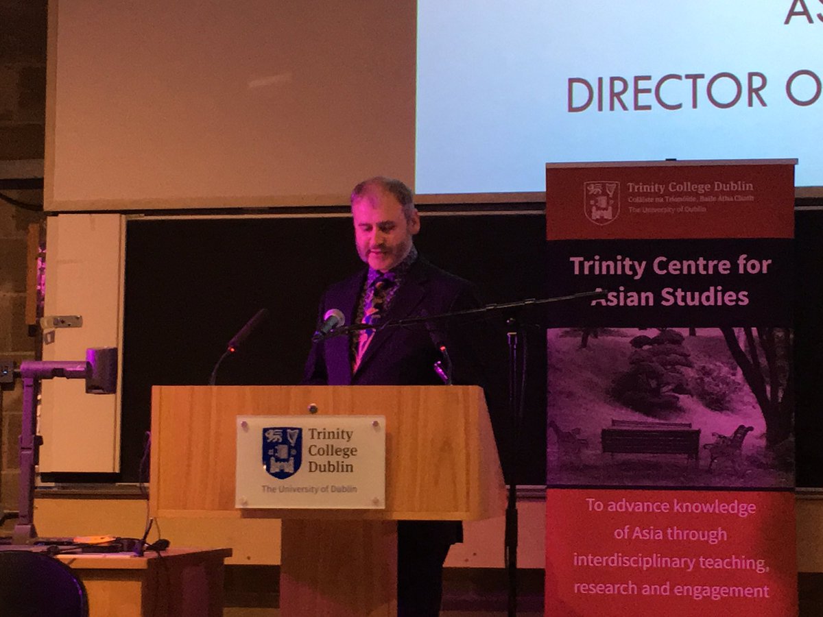 TCDcreates's tweet image. Professors Darryl Jones and Lorna Carson launch of the Music of Silence #TrinityCreativeChallenge @TCDAsianStudies today @tcddublin