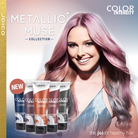 JOICOUK's tweet photo. HAve you tried our Color Intensity range yet? These Metallic Muse shades are perfect for Festival hair! #HairJOI #JOICO #MetallicMuse https://t.co/W3NfxFmz9Y