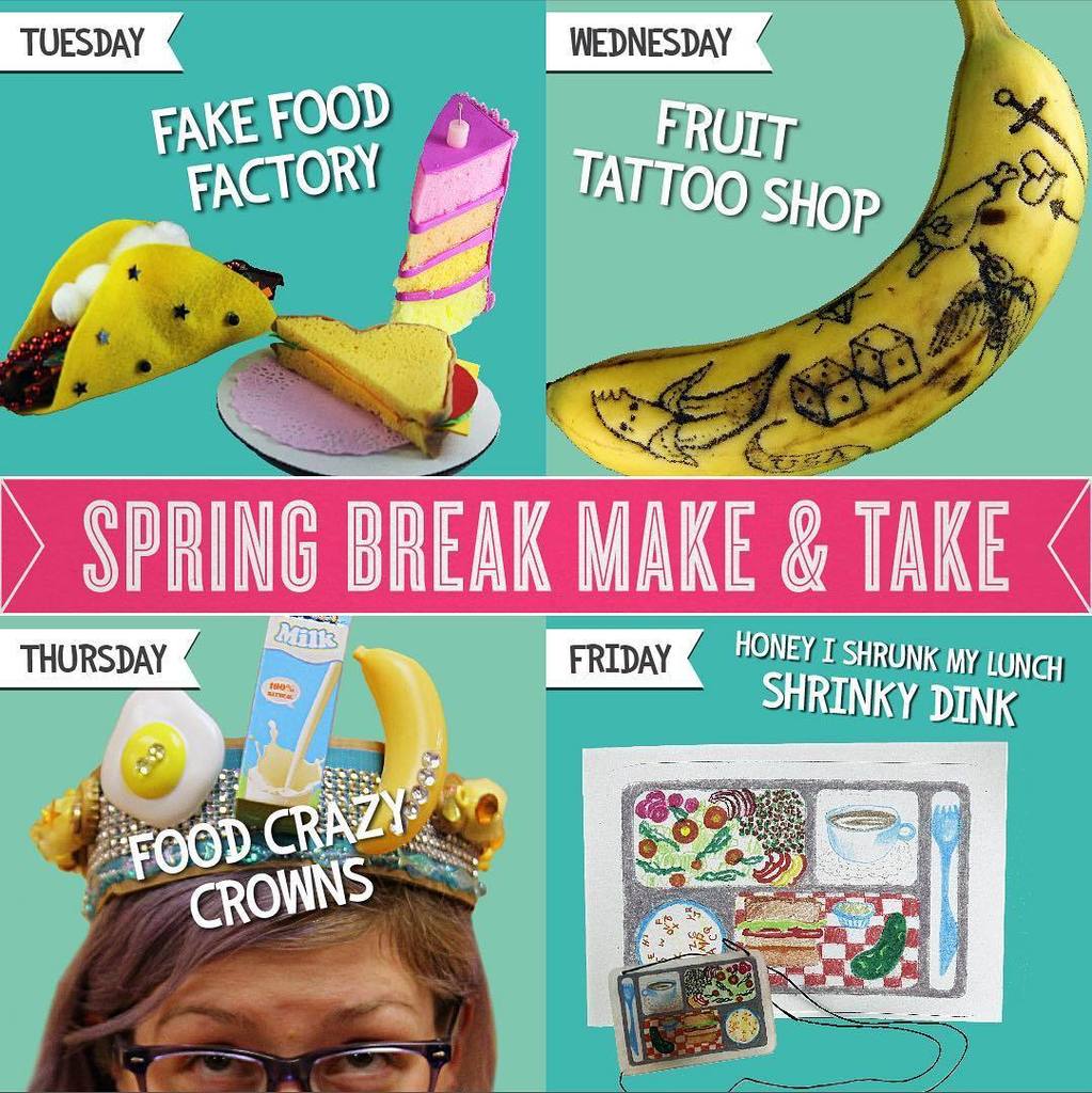 TheAVAM's tweet photo. Spring Break at the AVAM! Join us every afternoon this week from 2-4pm for a special Make &amp; Take workshop! $5, all… https://t.co/5tNPdCtEQo https://t.co/ZWUDITuyfO