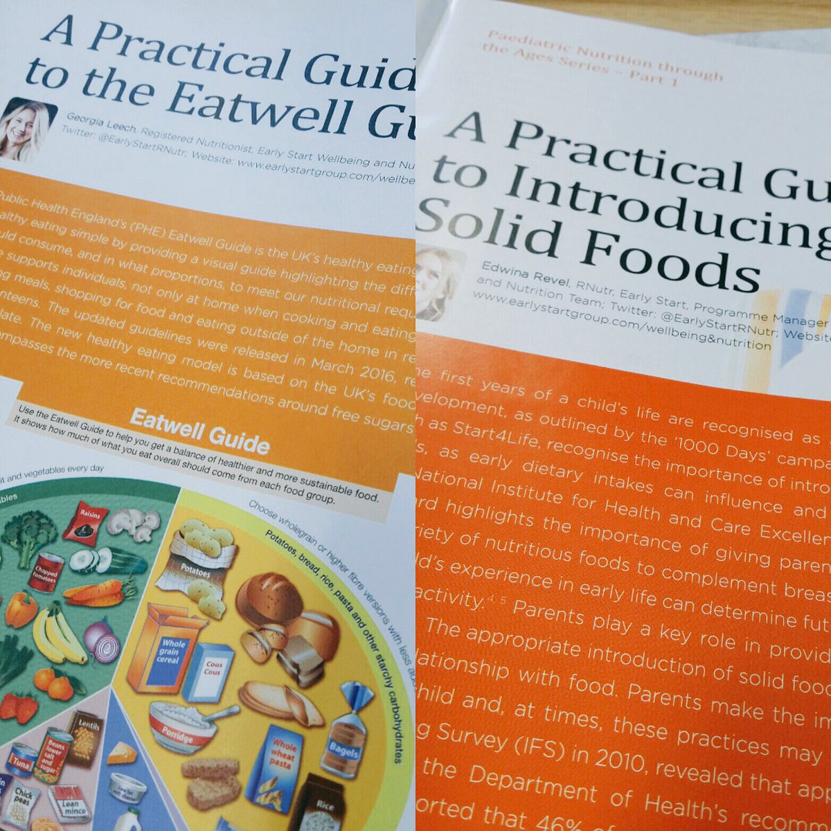 EarlyStartRNutr's tweet photo. @RNutrIP Edwina &amp; Georgia feature in this month's @CNmagazines 📖providing practical advice on using evidence based #nutrition information 😊 https://t.co/6xUEAurrBR
