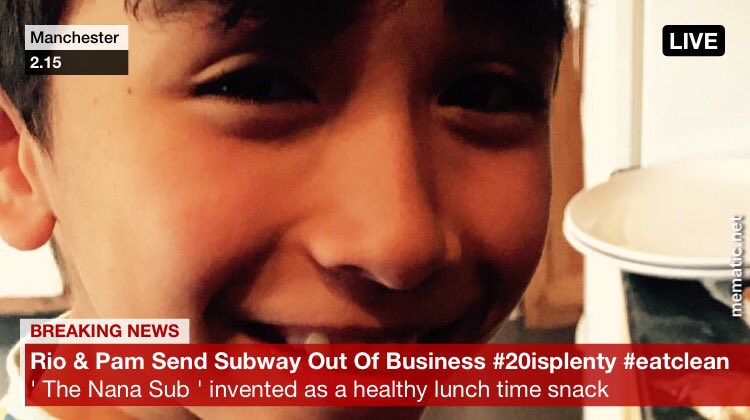 Coming up my first #20isplenty lunchtime snack ' The Nana Sub ' invented by Rio <a href="/Hazel2502/">Haze</a> #eatclean #exerciseismedicine plz join in &amp; RT 🙏🏻