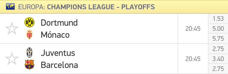 Si los 2 partidos de Champions hoy acaban 0-0 regalaré 100€ a cada persona que haga RT a este tweet.