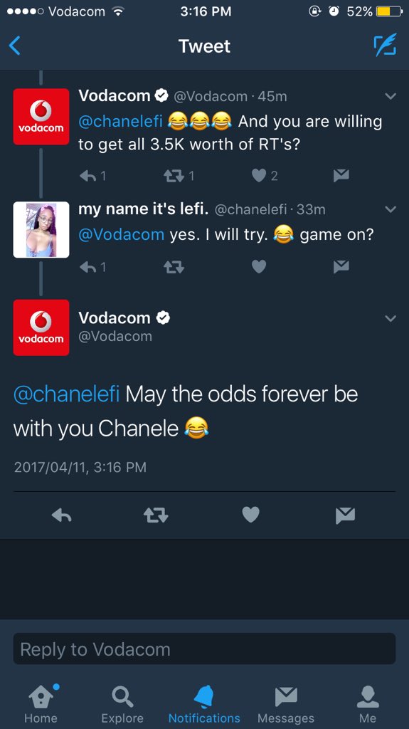 chanelefi's tweet image. Guys please help a broke student. @Vodacom promised 20 gigs for 3.5k rt's. Data is expensive. 😓

please RT. 🙏🏽