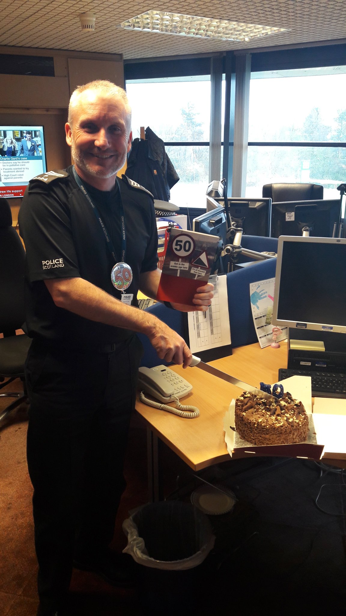 Sgt. Neil MacKenzie turns 50 tomorrow!!  Fife Division wishes him a happy birthday! 