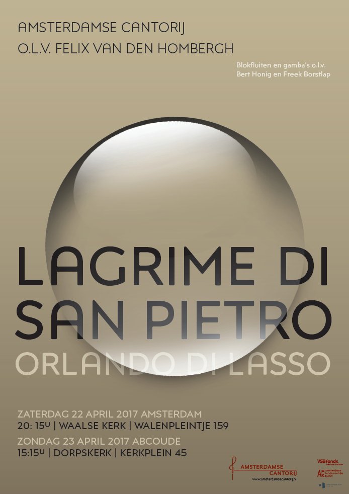Amsterdamsecant's tweet photo. Petrus' berouw, schaamte... #Lagrime #Lasso @Amsterdamsecant olv @hfelix66 #vdHombergh 22/4 Amsterdam 23/4 Abcoude
https://t.co/SG9xfYDxc4 https://t.co/o71zeODBrb