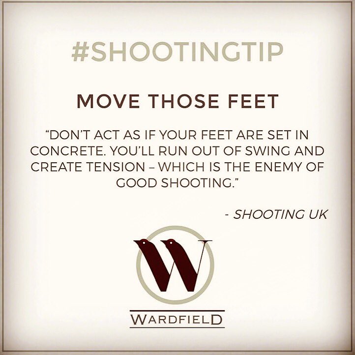Wardfield_Ltd's tweet photo. #tipoftheweek - Keep moving those feet! #lightgun #shooting #country #countrylife #shotgun #fieldsports #clayshooting #shootingtip https://t.co/OdeYuxE26o