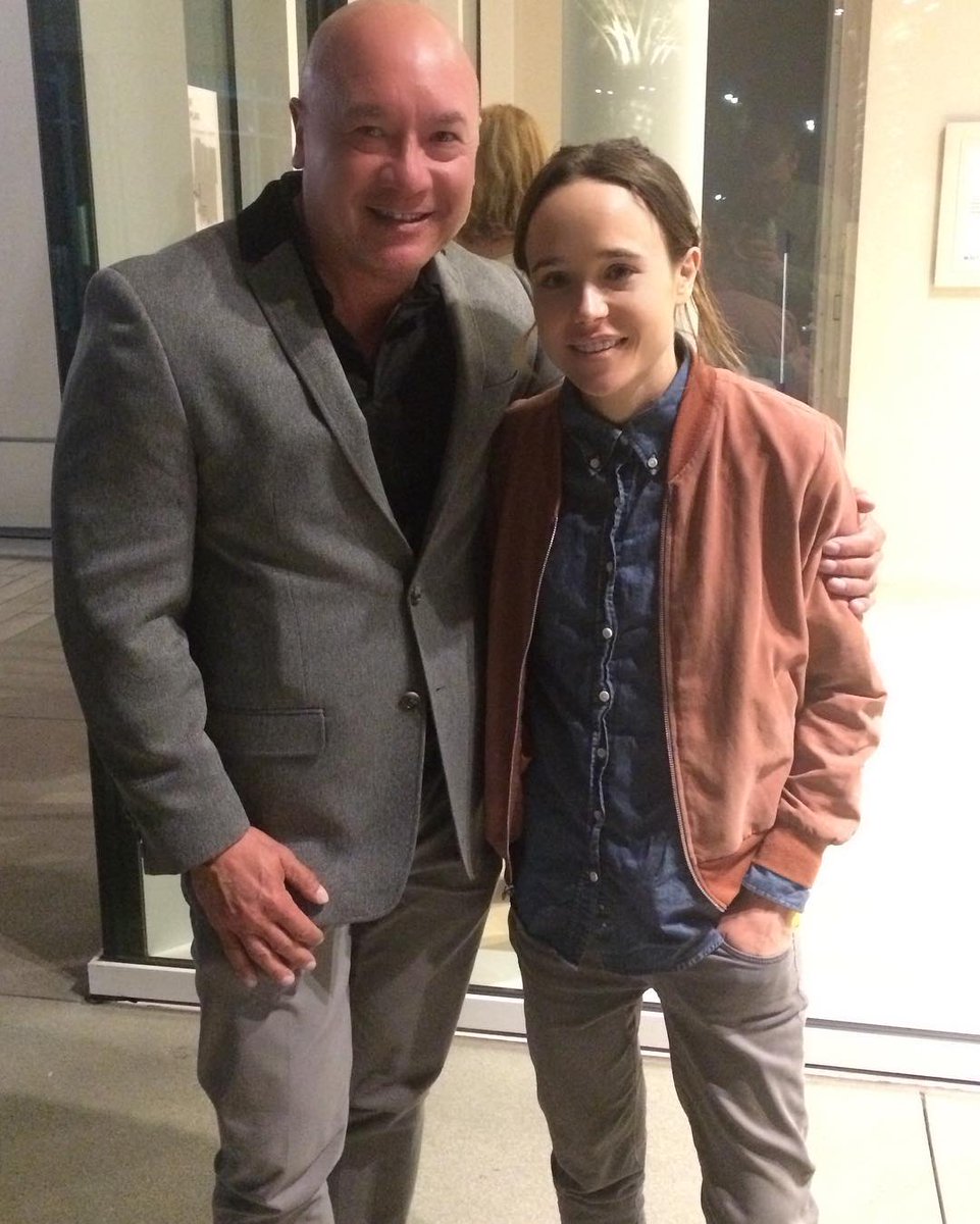 elliotpageonl's tweet photo. RT @royston_crabaugh "Wonderful evening with the incredible #EllenPage and #IanDaniel at the #Gaycation party" https://t.co/Vrgvt0Oye3 https://t.co/7iKOnGfOOZ