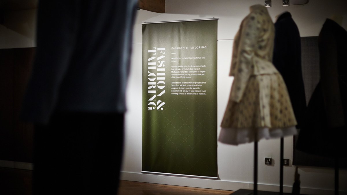 A pic from the 'Tailored' exhibition for which we did the design for at <a href="/LeedsCityMuseum/">Leeds City Museum</a> last year