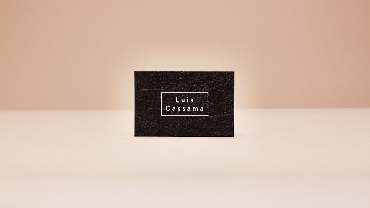 Branding for Menswear designer Luis Cassama