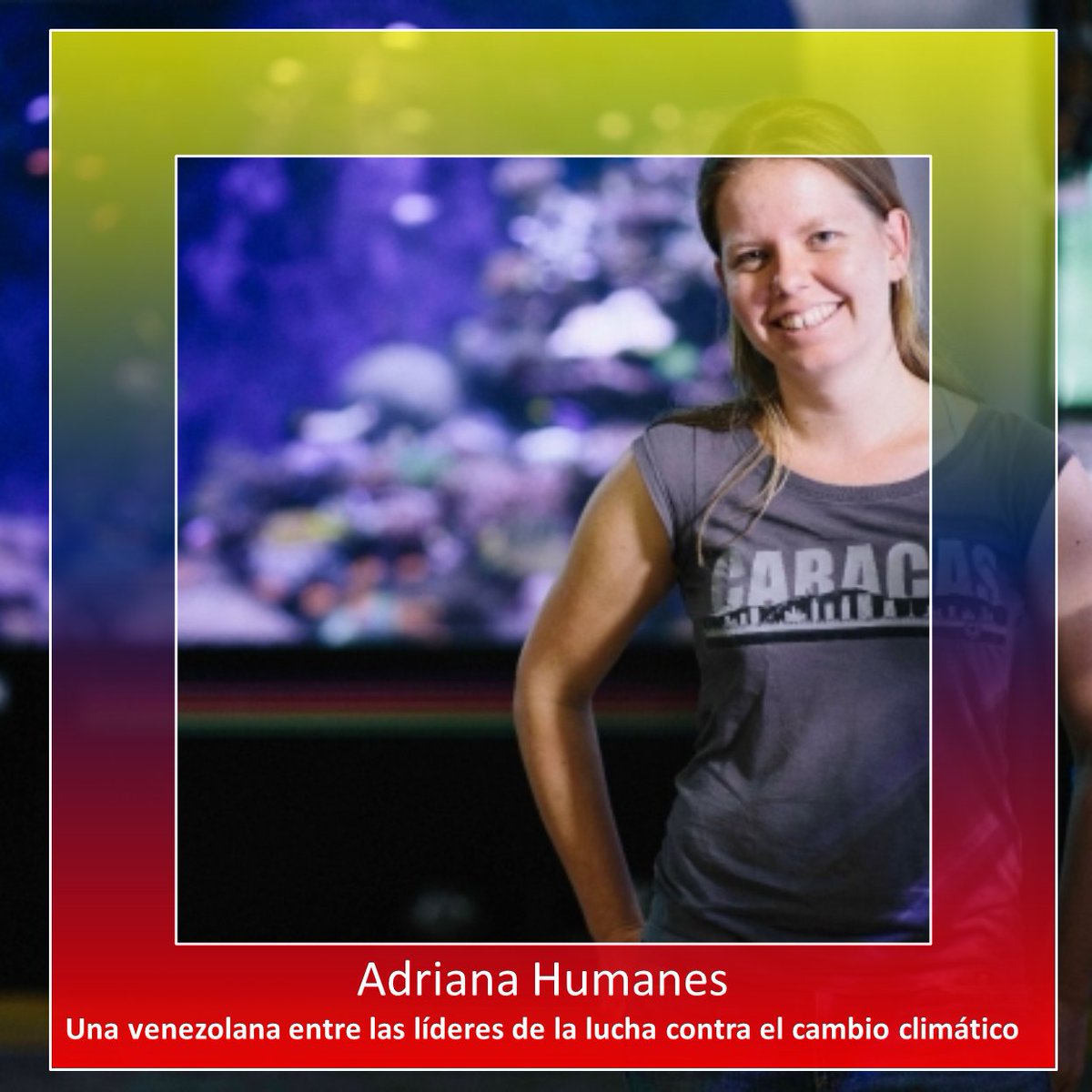 BANDERAVENZ's tweet photo. Adriana Humanes @adrihumanes entre las líderes de la lucha contra el cambio climático https://t.co/sRAmlVdmtO https://t.co/vXLFL2MBvz