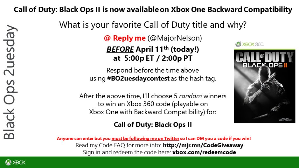 Call Of Duty: Black Ops 2 Now Playable On Xbox One With Backwards