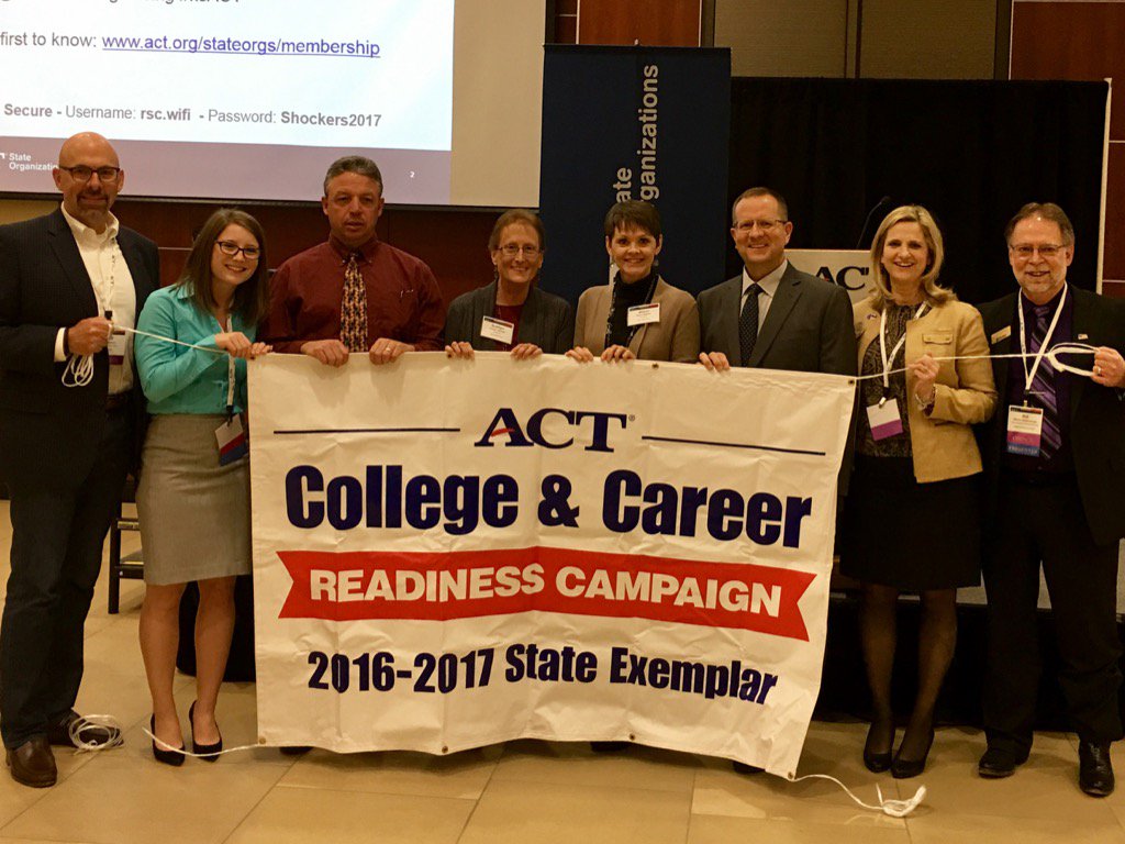 dfaflick's tweet photo. Congrats @USD489 Hays HS for @ACTStateOrgs 2917 National Exemplar College & Career Transitions Award #ksACT https://t.co/jeBQORz23i