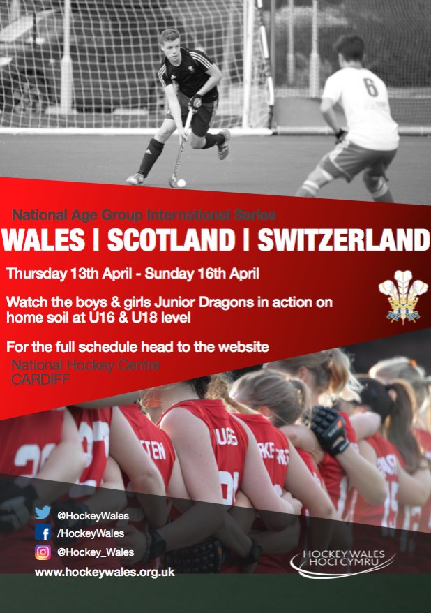 Easter weekend promises to be an action packed 4 days of junior international hockey in Cardiff!
Click for details👇🏼
goo.gl/J8Rt7J