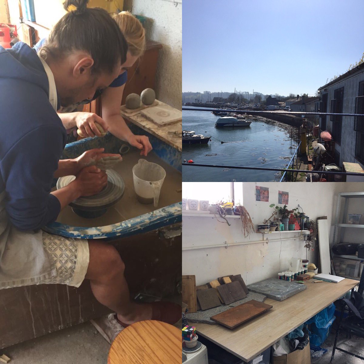 JaneMooney8's tweet photo. Fab #heyclay event @Flameworks1 truly wonderful #creatives @craftscouncil #plymouth #ceramics #throwing #learning https://t.co/kO1e73zC7Y